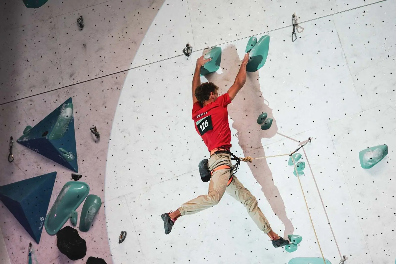 Der amtierende Deutsche Meister Yannick Flohé.  | ©  DAV/Thomas Schermer